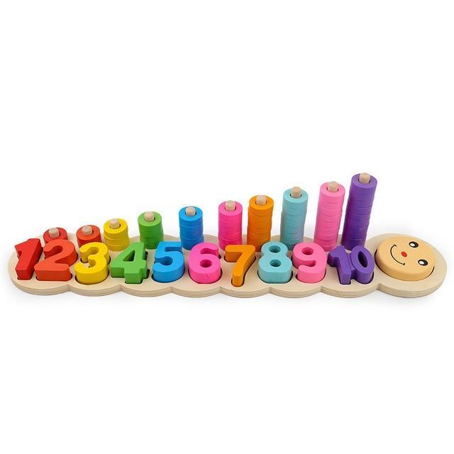Kids Counting And Stacking Board