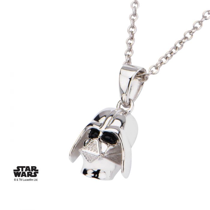 Darth Vader Helmet (Star Wars) Sterling Silver Necklace