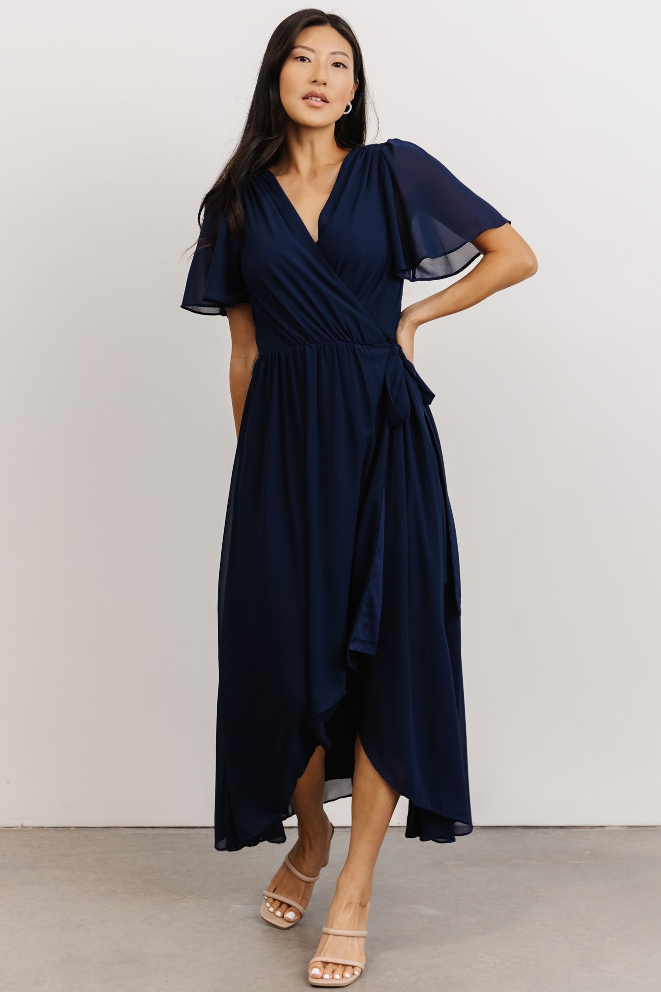 Waverly Wrap Dress | Navy - Baltic Born