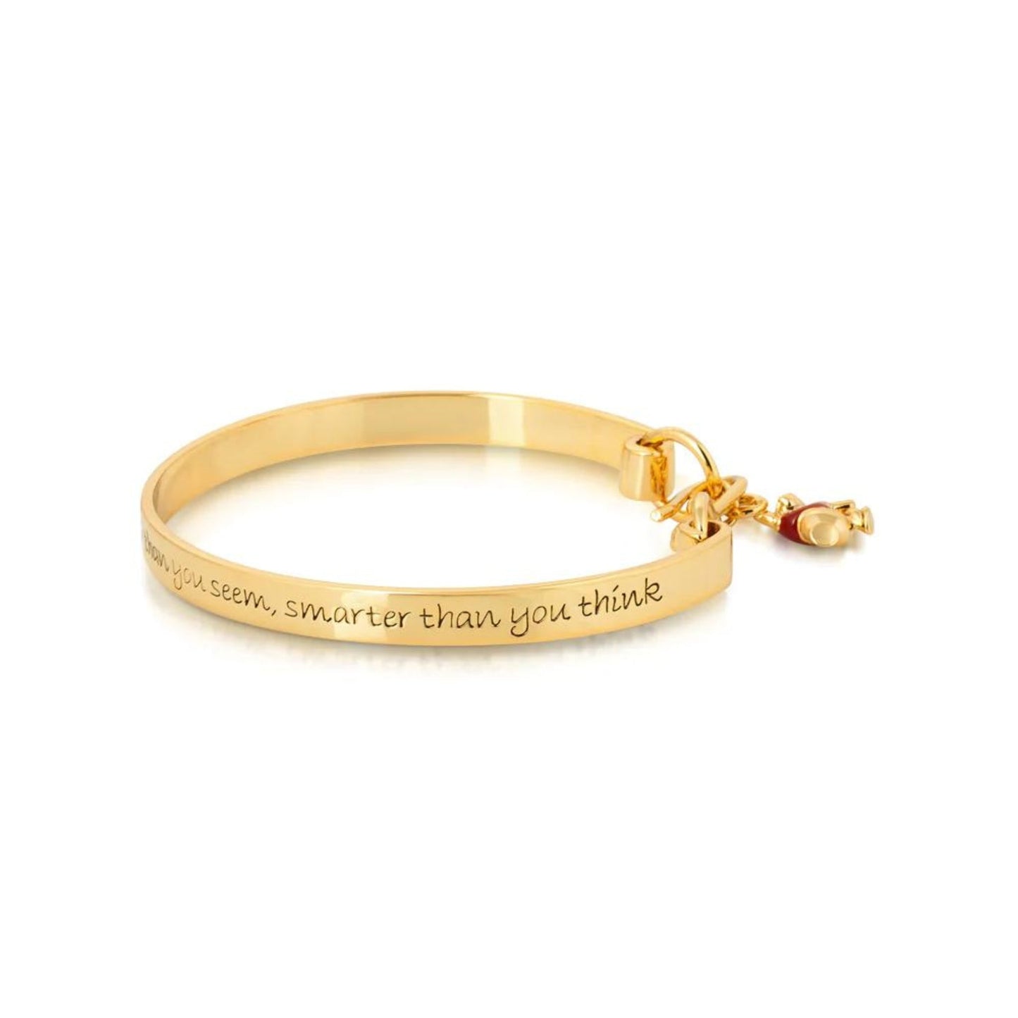 Winnie the Pooh Quote Bangle Bracelet