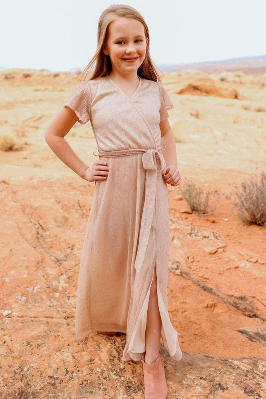 Youth Grace Sparkle Gown | Champagne - Baltic Born