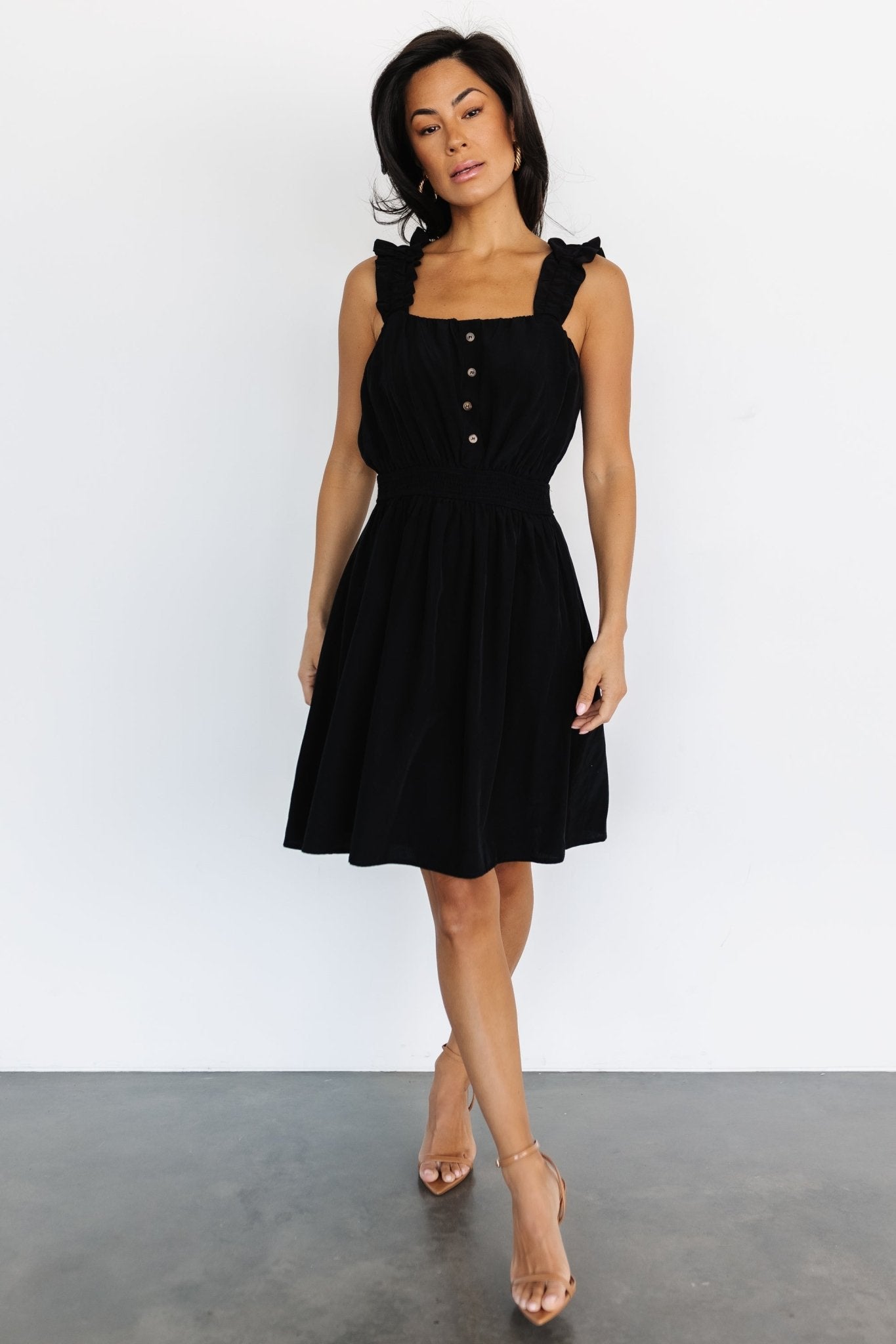 Zaylee Tank Short Dress | Black - Baltic Born